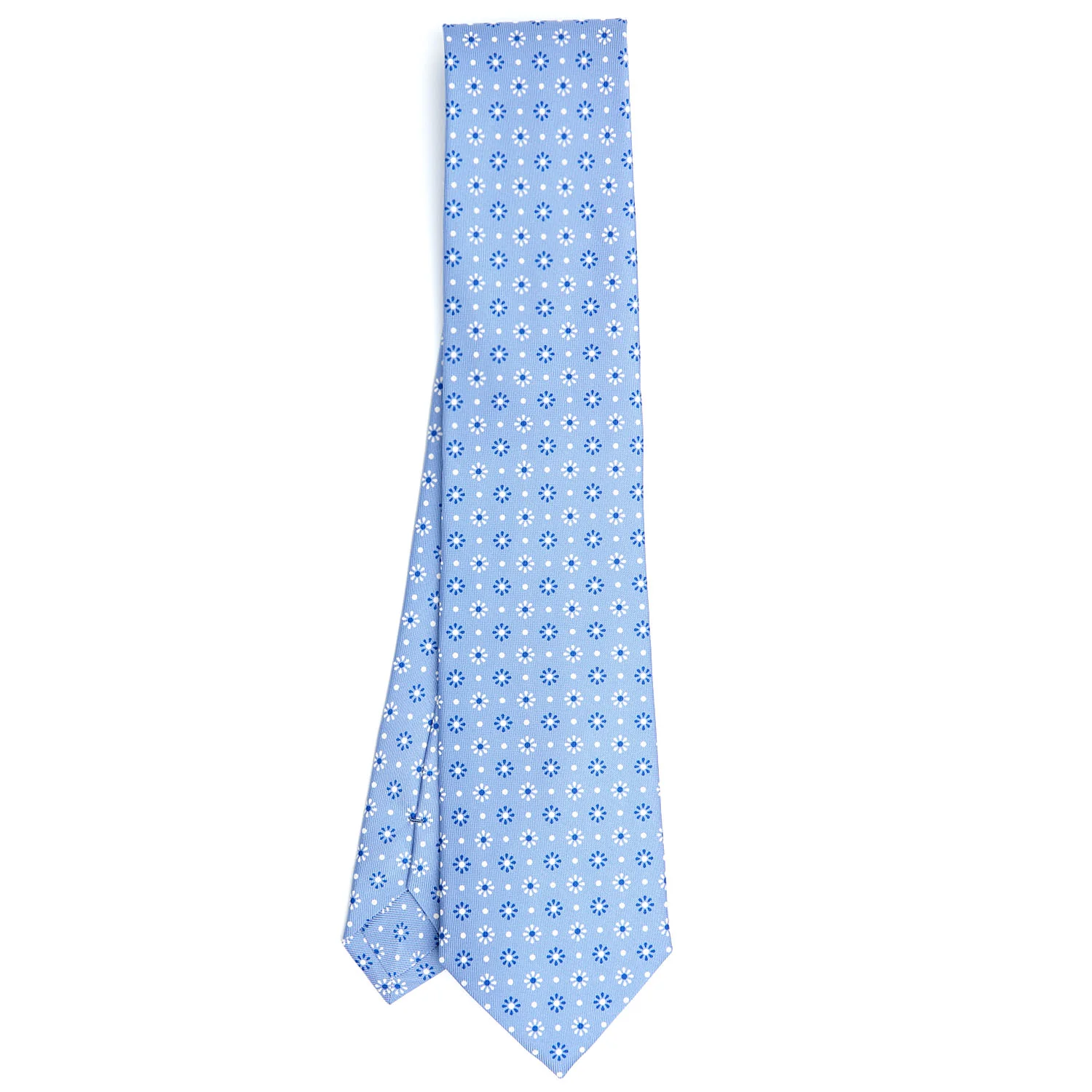 LIGHT BLUE CLASSIC SILK TIE - Image 2