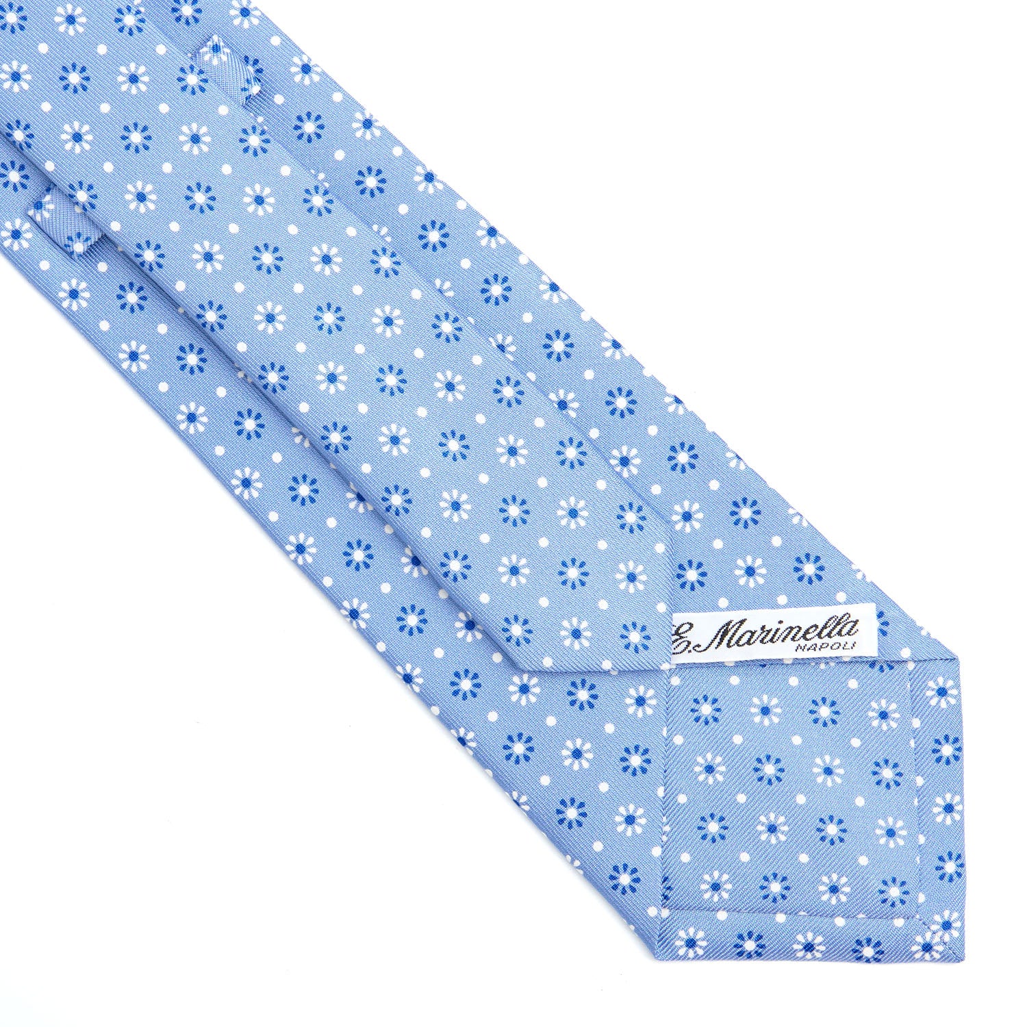 LIGHT BLUE CLASSIC SILK TIE - Image 4