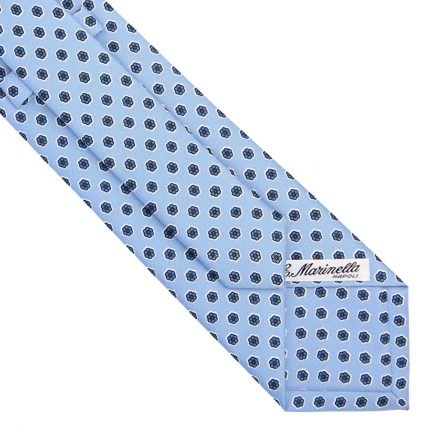 LIGHT BLUE CLASSIC SILK TIE - Image 4
