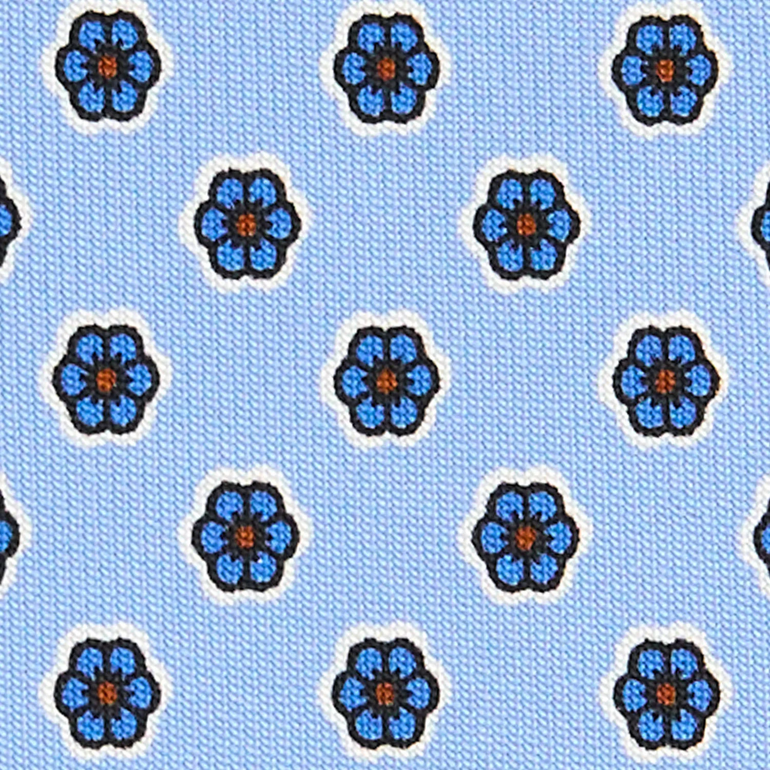 LIGHT BLUE CLASSIC SILK TIE - Image 5