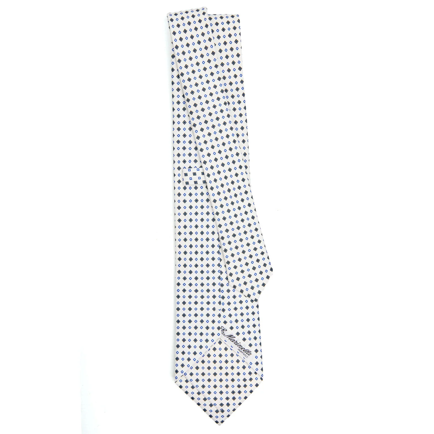 WHITE CLASSIC SILK TIE - Image 3