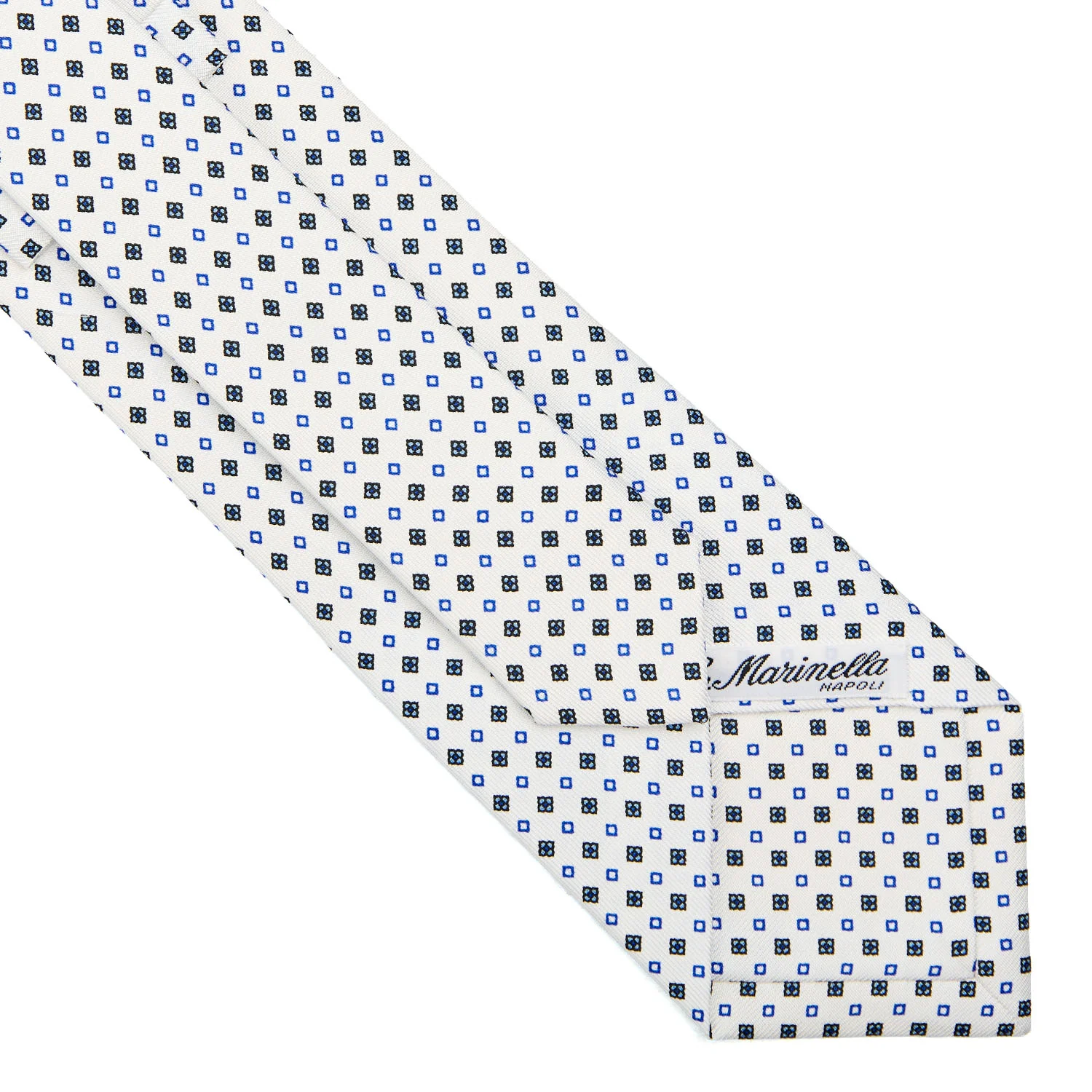WHITE CLASSIC SILK TIE - Image 4