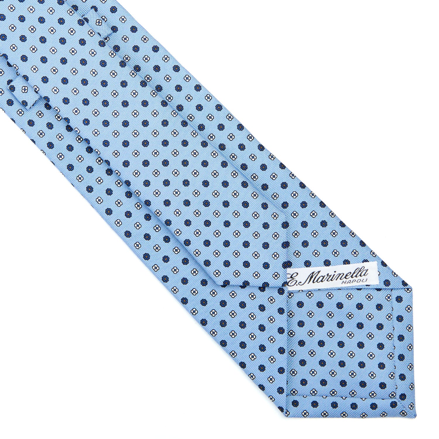 LIGHT BLUE CLASSIC SILK TIE - Image 4