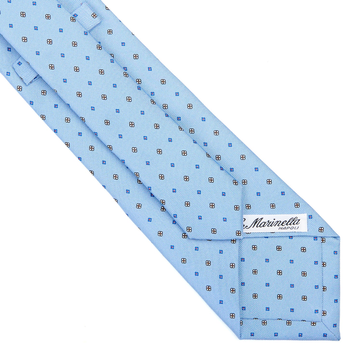LIGHT BLUE CLASSIC SILK TIE - Image 4