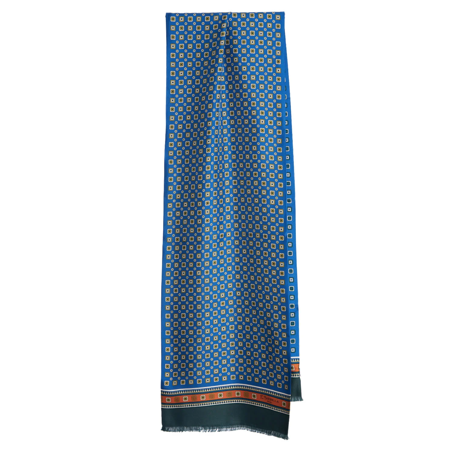 LIGHT BLUE DOUBLE SILK SCARF