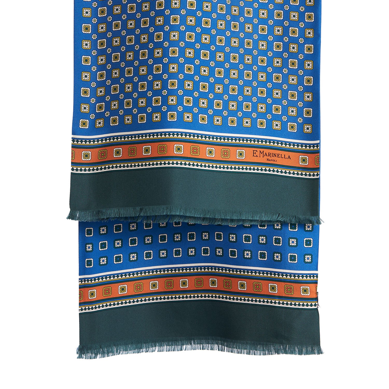 LIGHT BLUE DOUBLE SILK SCARF - Image 2