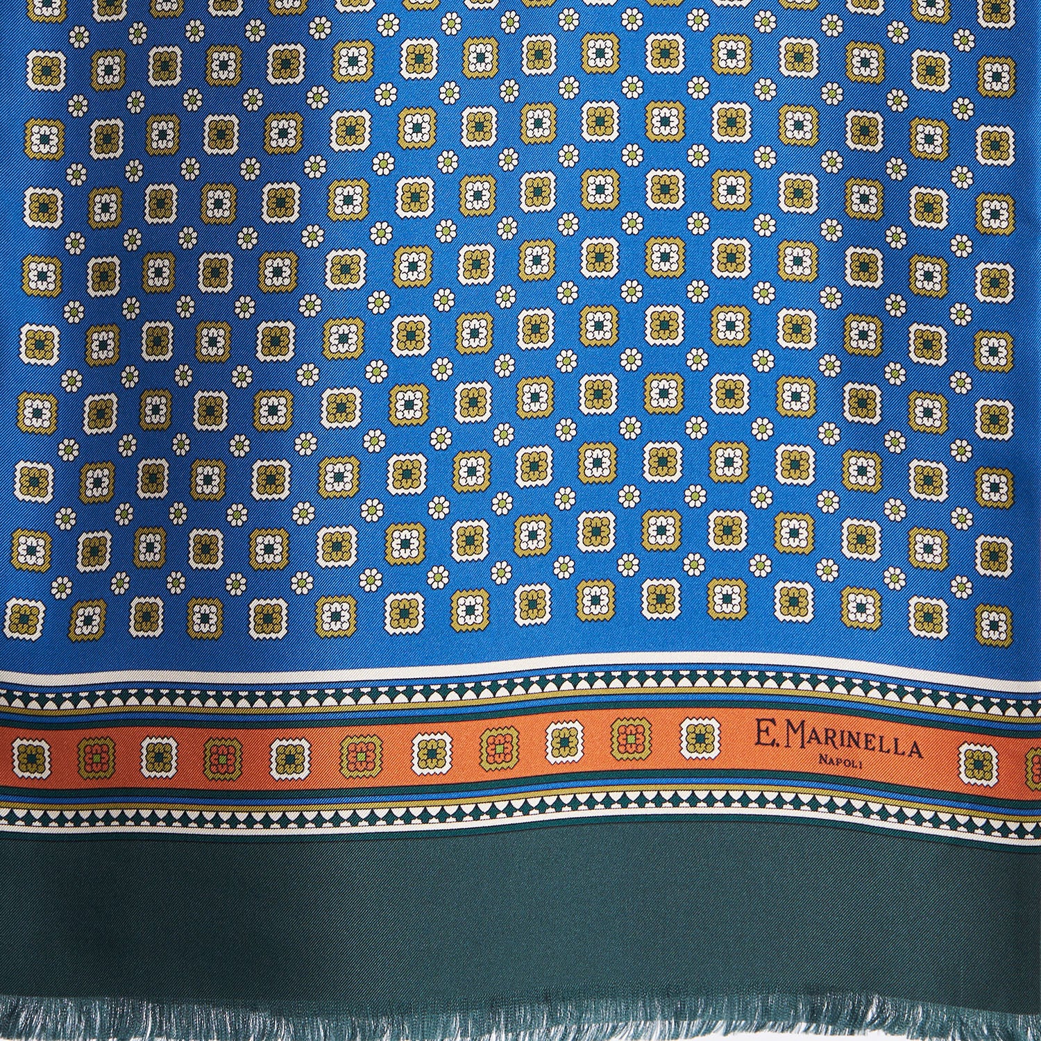 LIGHT BLUE DOUBLE SILK SCARF - Image 3
