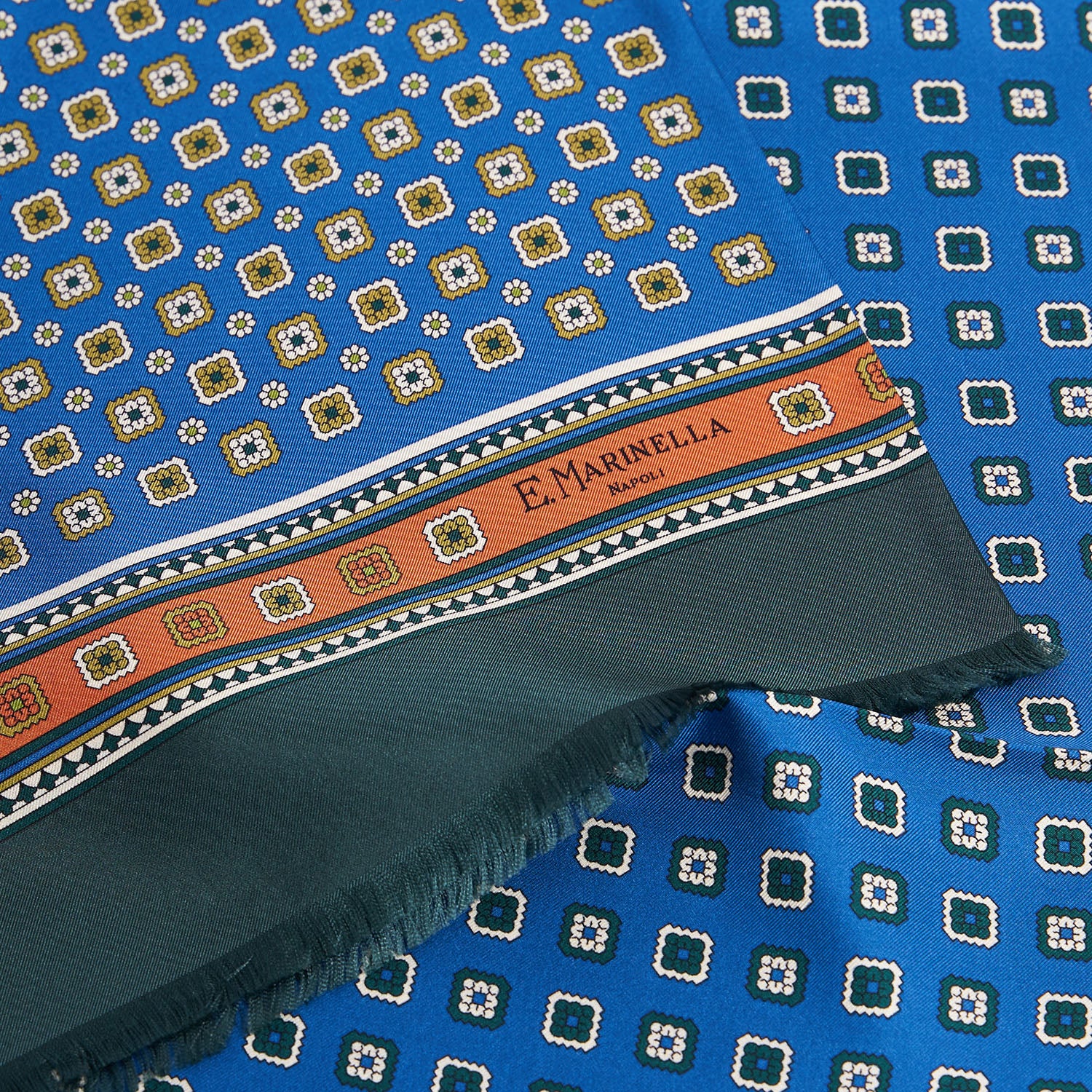 LIGHT BLUE DOUBLE SILK SCARF - Image 4