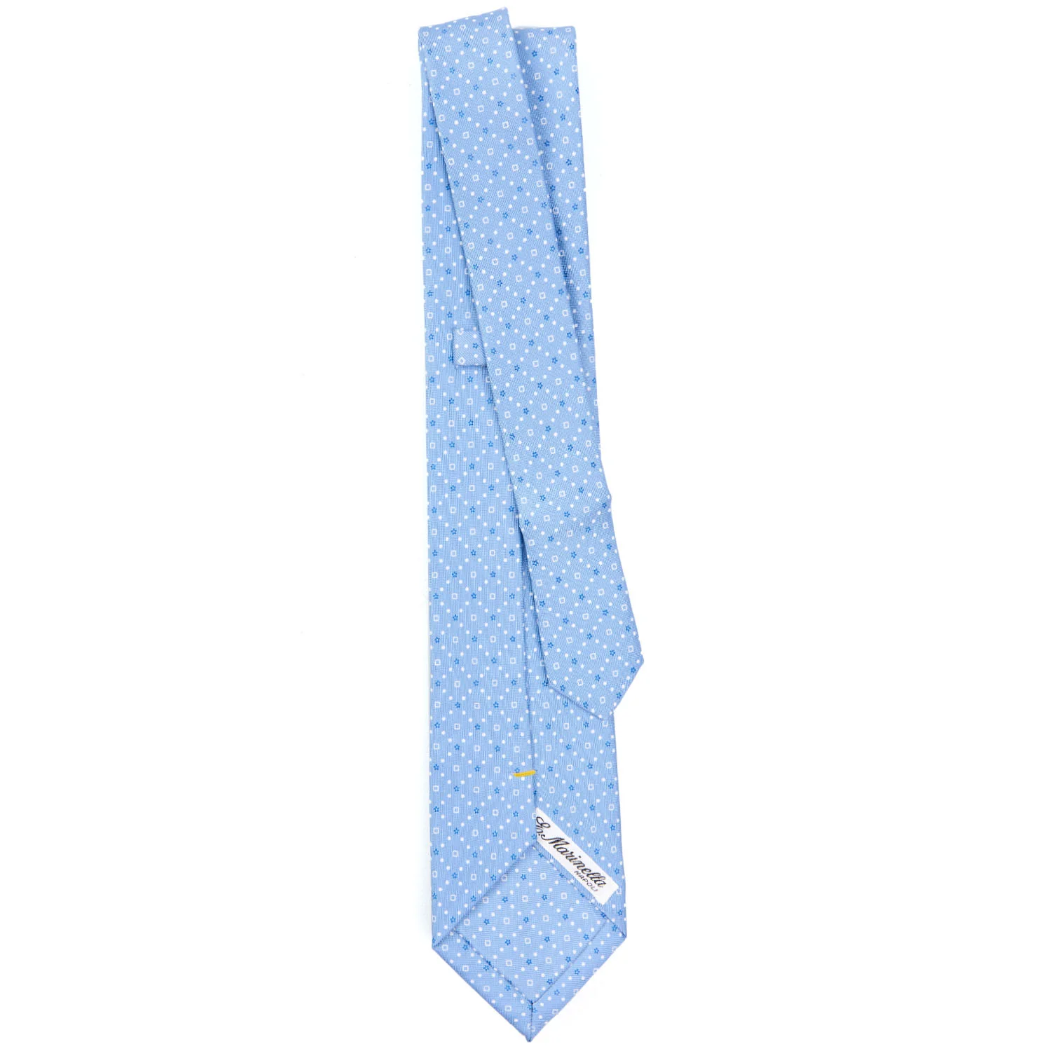 LIGHT BLUE EXTRA LONG SARTORIAL SILK TIE - Image 3