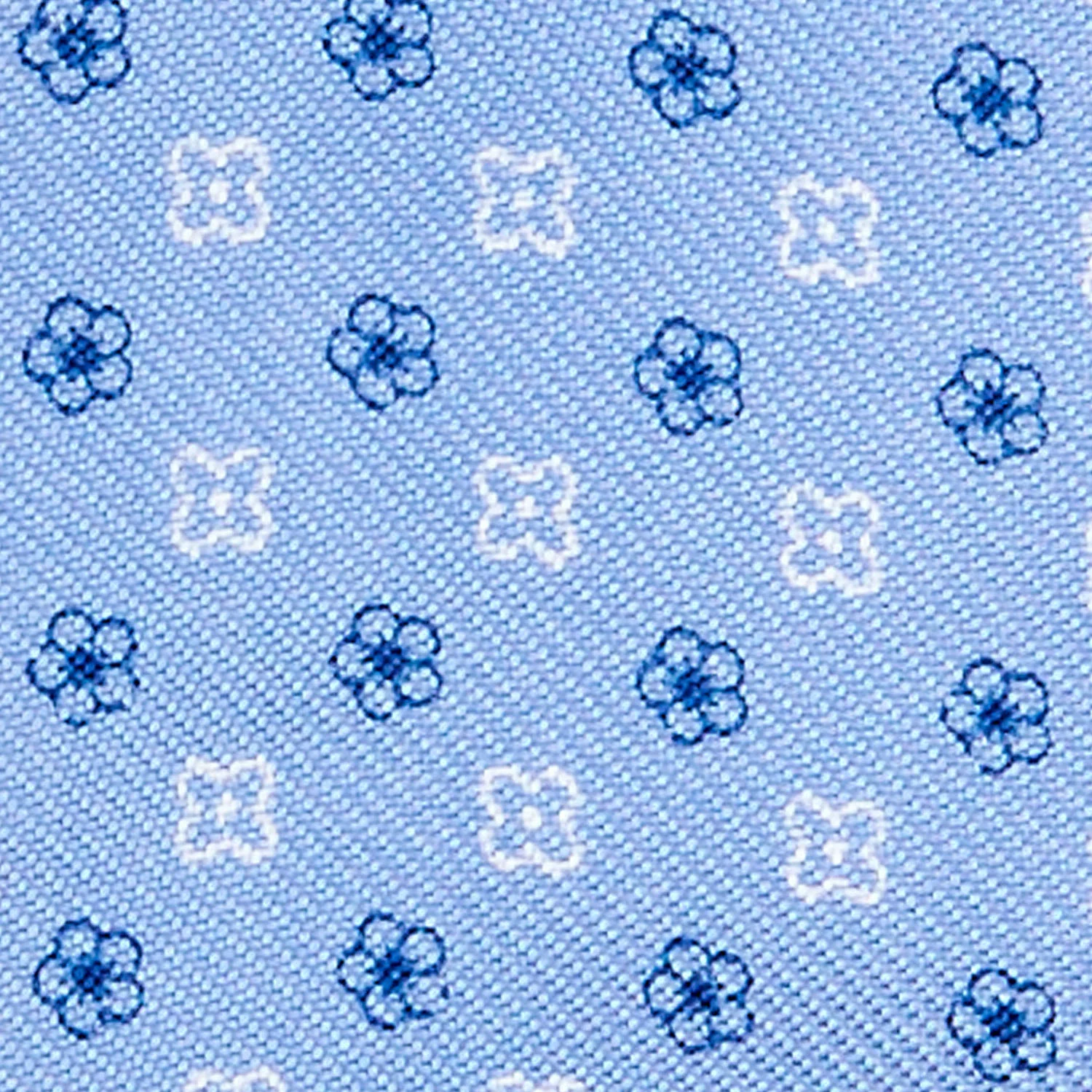 LIGHT BLUE SILK BOWTIE TO SELF-TIE - Image 2