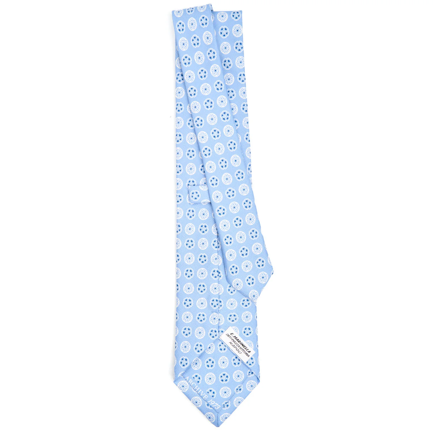 LIGHT BLUE SILK TIE - Image 3