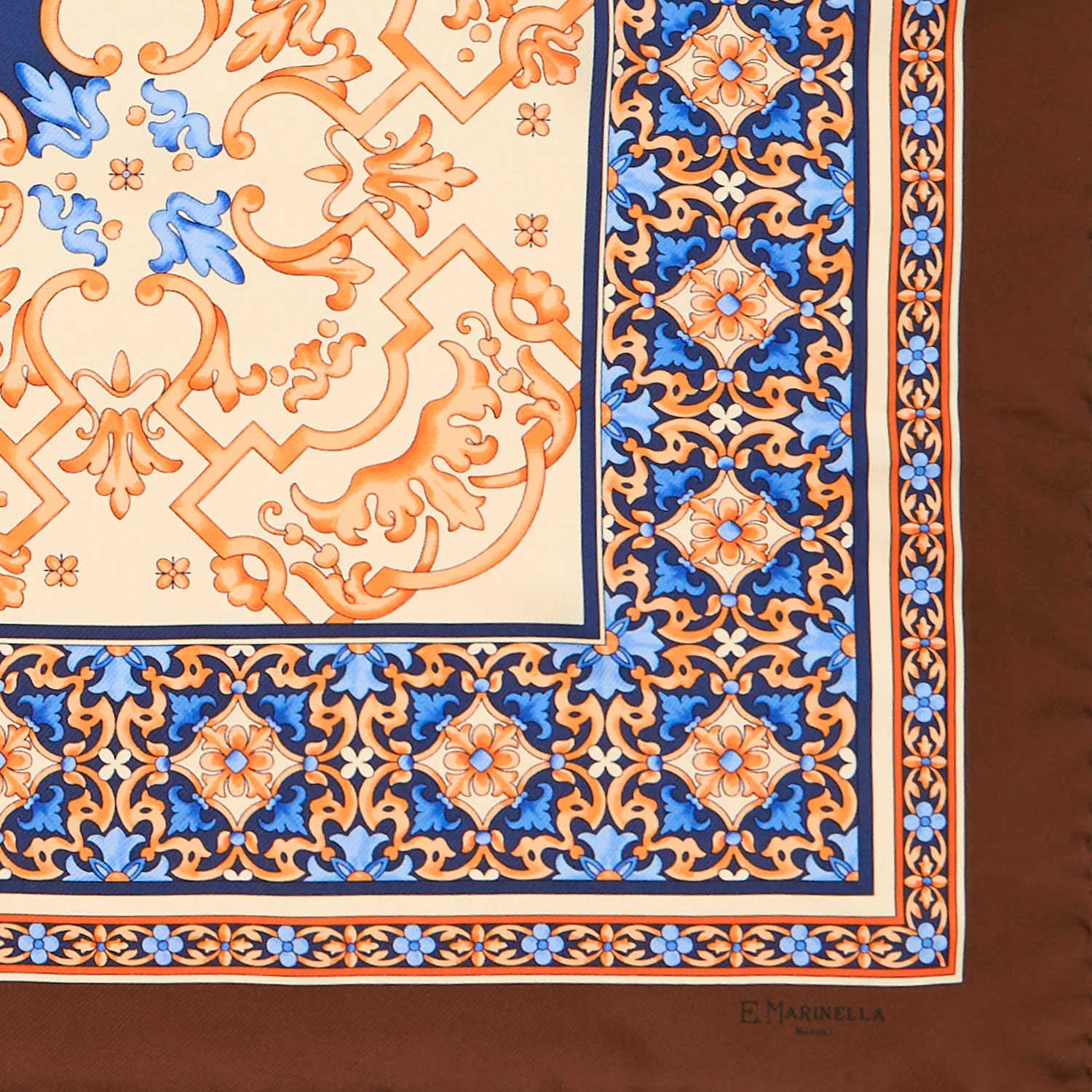 LIGHT BROWN SILK SCARF 90 - Image 3