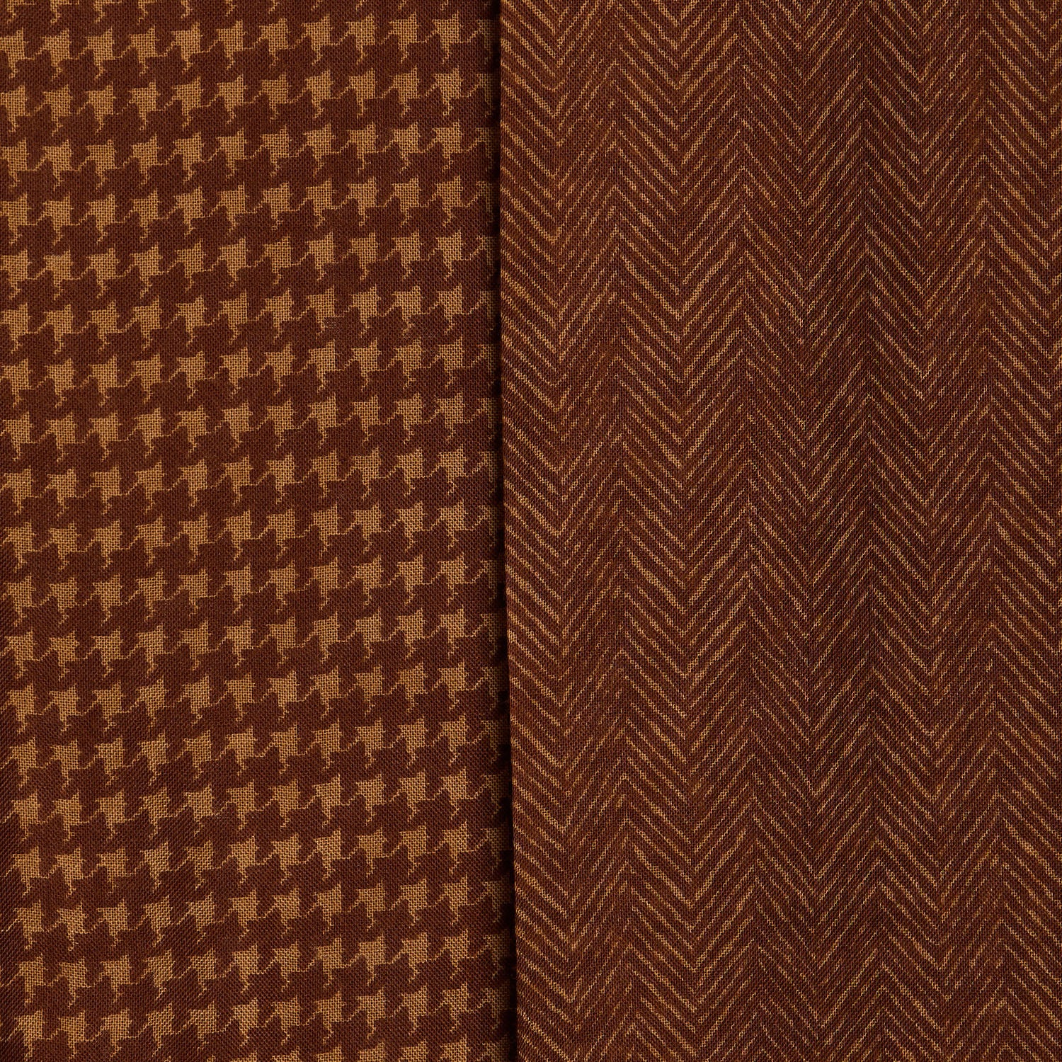LIGHT BROWN WOOL AND SILK SCARF - Image 3