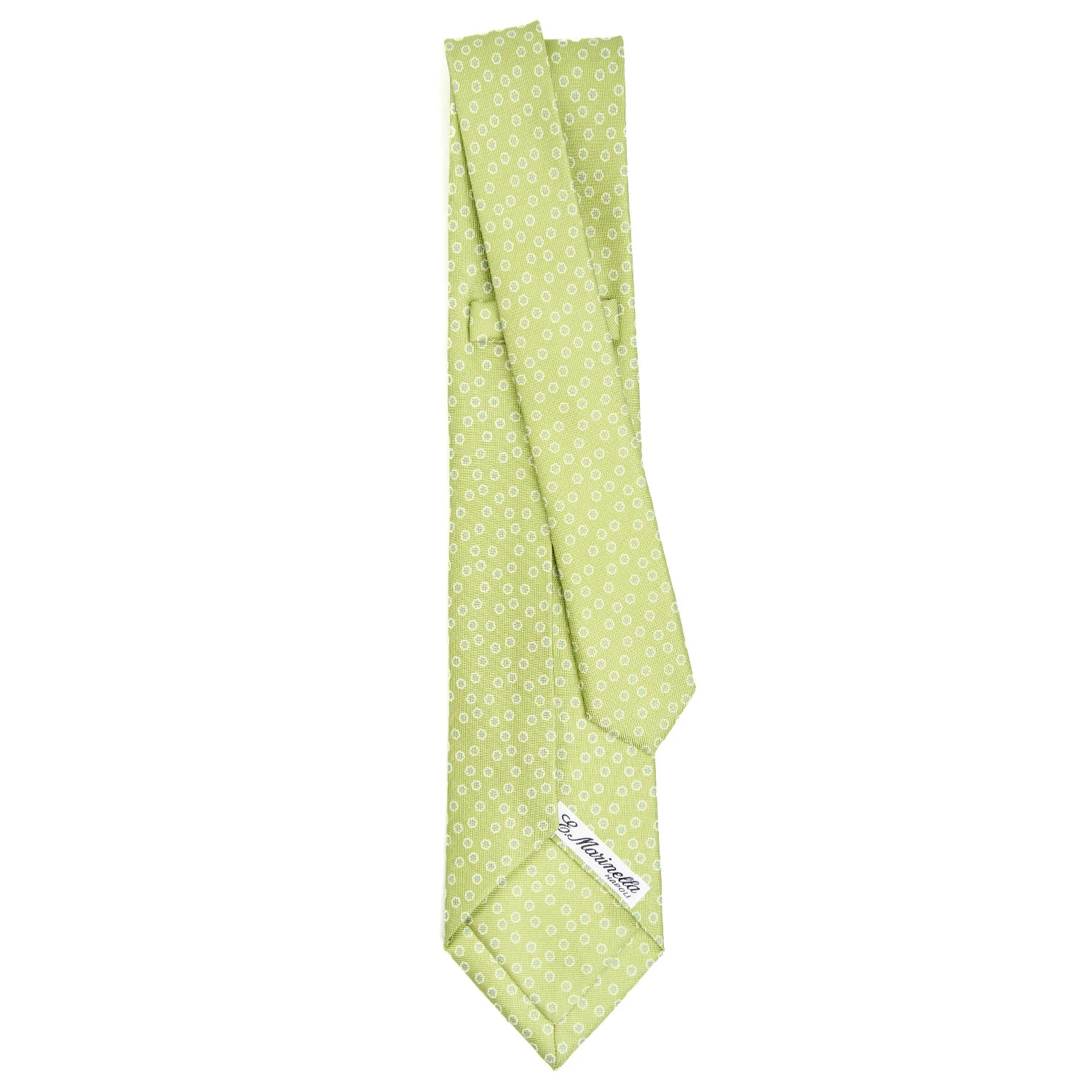 LIGHT GREEN 5 FOLD SARTORIAL SILK TIE - Image 3