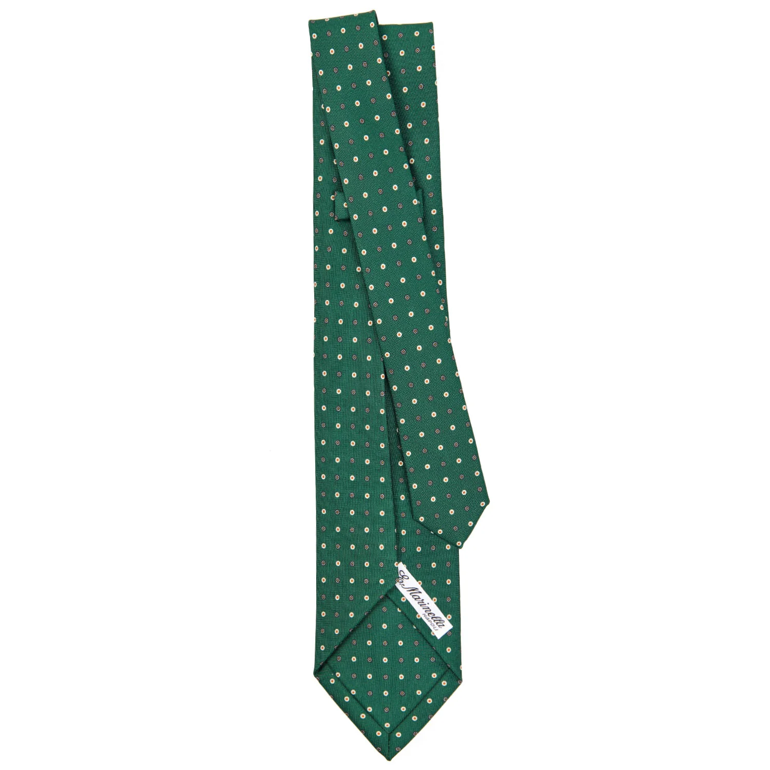 DARK GREEN 5 FOLD SARTORIAL SILK TIE - Image 3