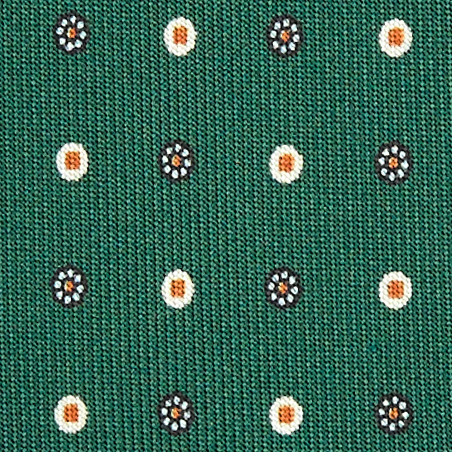 DARK GREEN 5 FOLD SARTORIAL SILK TIE - Image 4