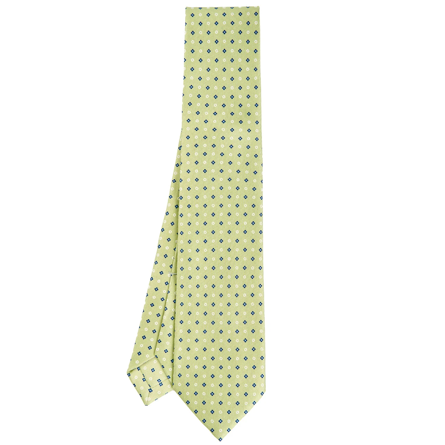 LIGHT GREEN 9 FOLD SARTORIAL SILK TIE - Image 2