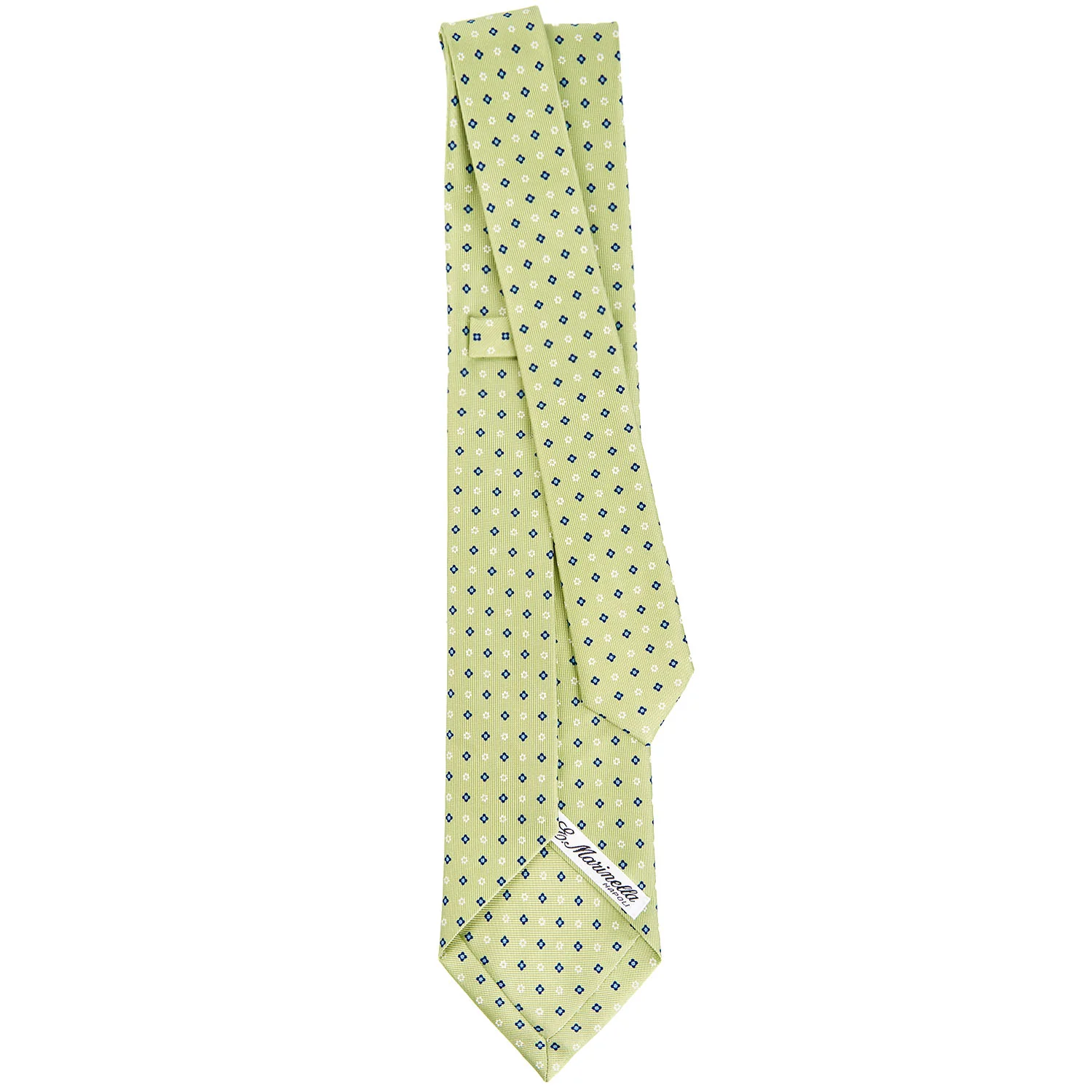 LIGHT GREEN 9 FOLD SARTORIAL SILK TIE - Image 3