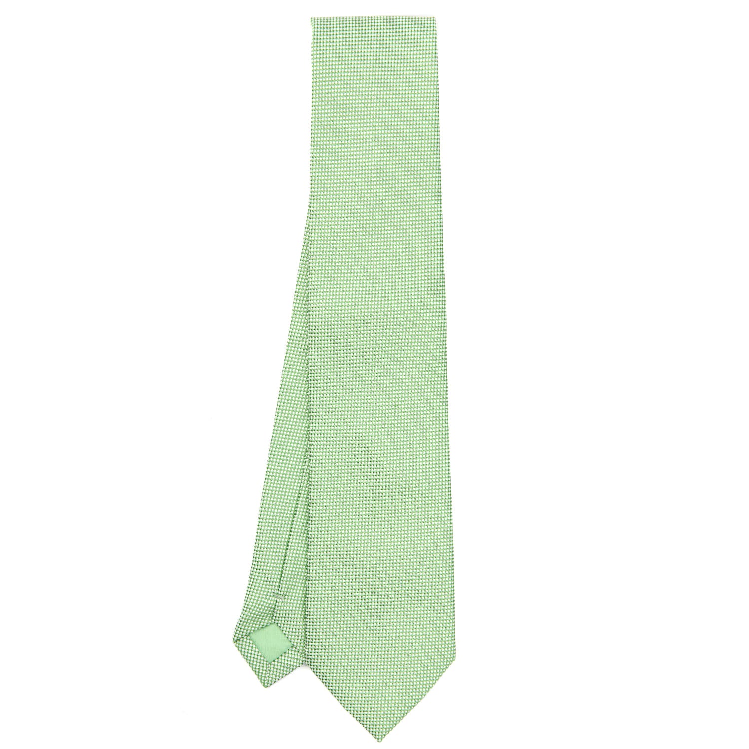 LIGHT GREEN CEREMONIAL JACQUARD SILK TIE - Image 2