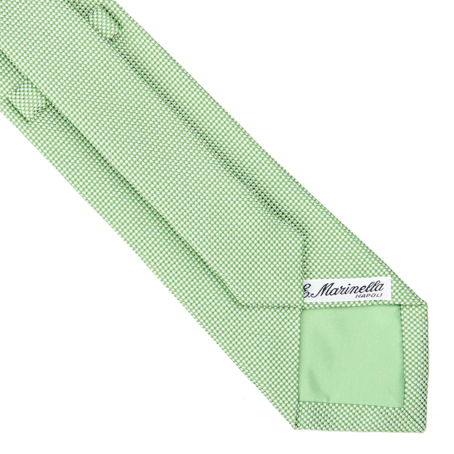 LIGHT GREEN CEREMONIAL JACQUARD SILK TIE - Image 4