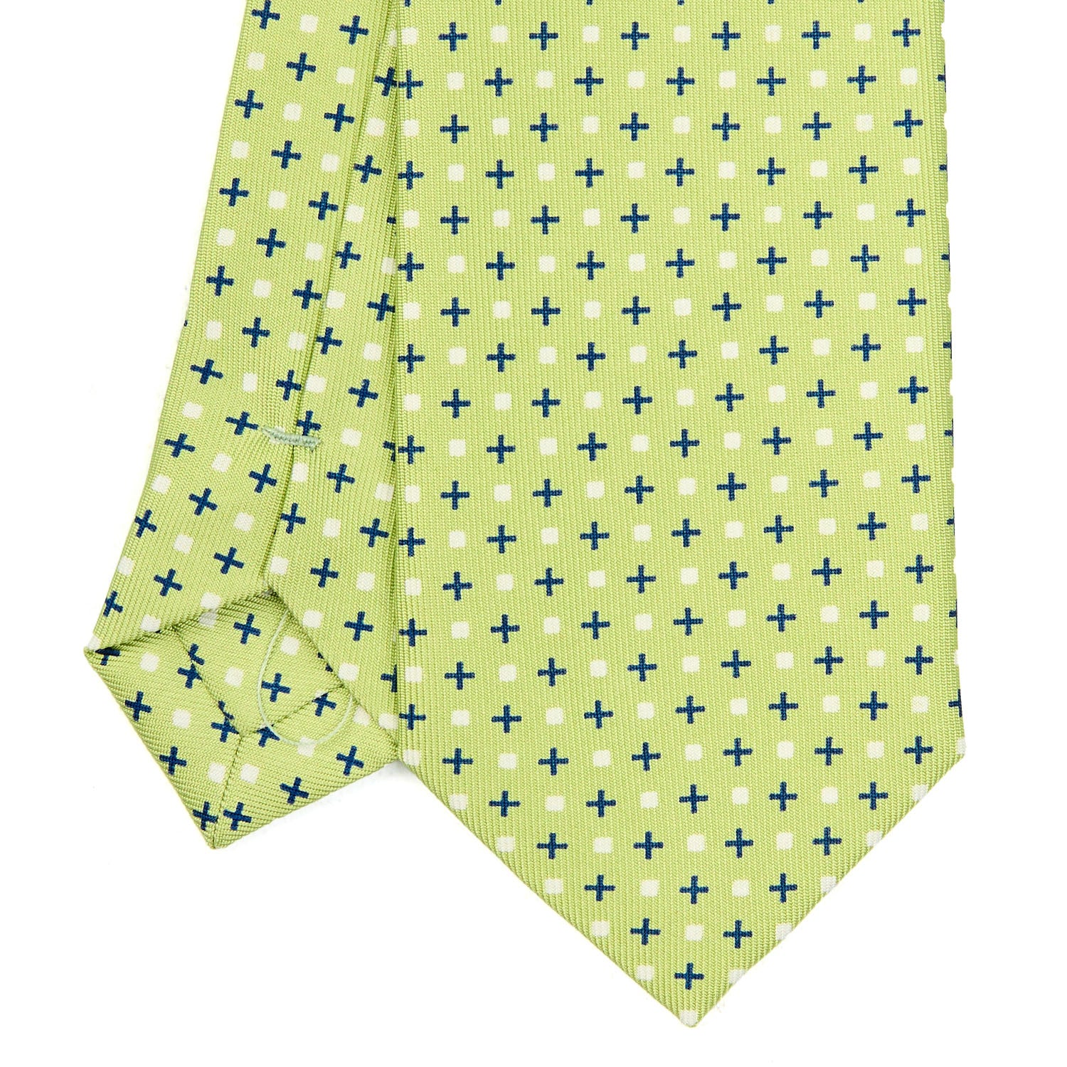 LIGHT GREEN SARTORIAL 7 CM SILK TIE