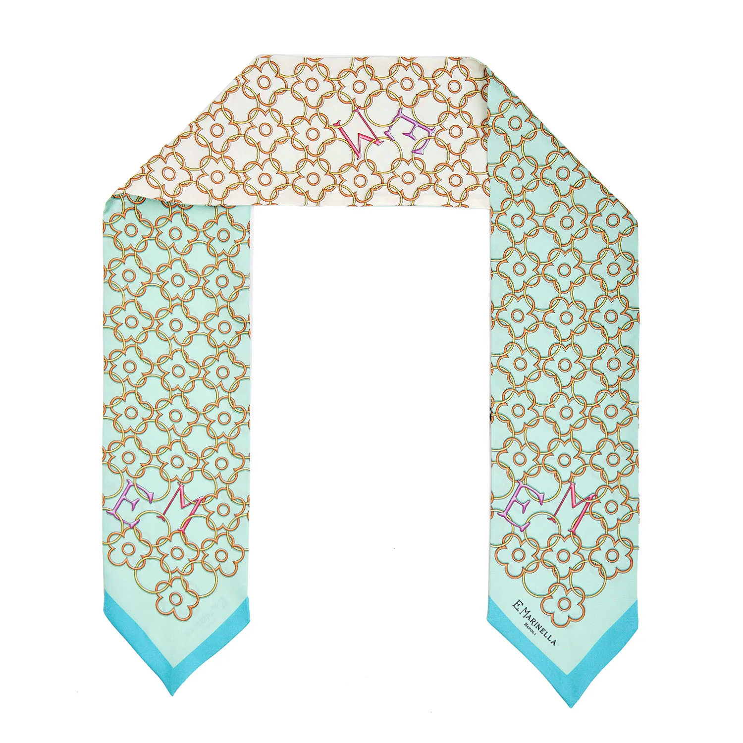 LIGHT GREEN SILK BANDEAU - Image 2