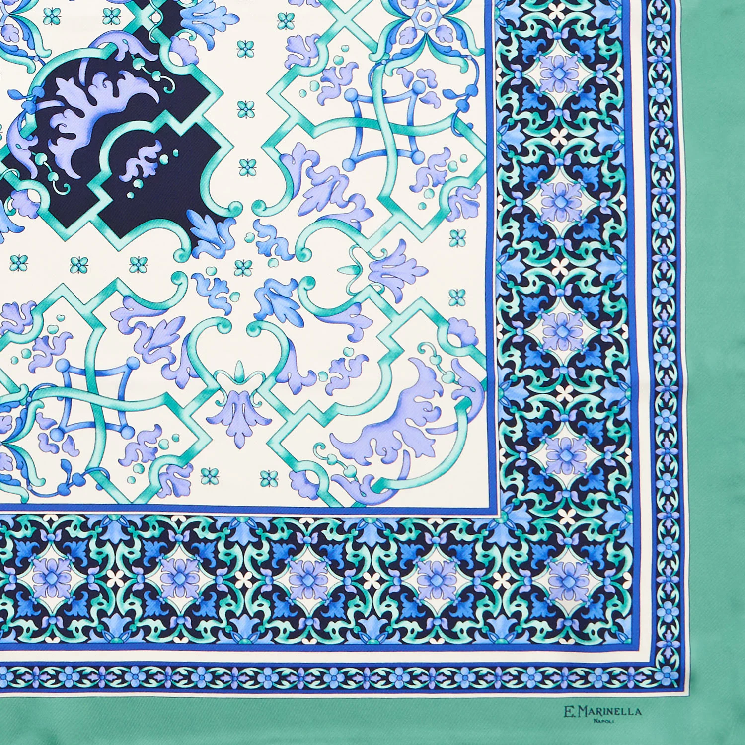 LIGHT GREEN SILK SCARF 90 - Image 3