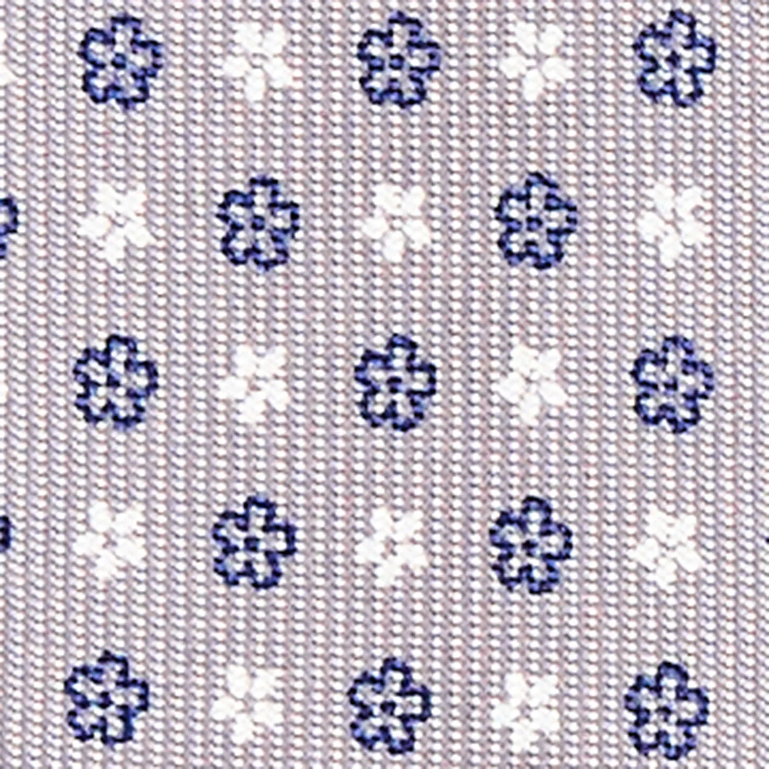 LIGHT GREY 5 FOLD SARTORIAL SILK TIE - Image 4