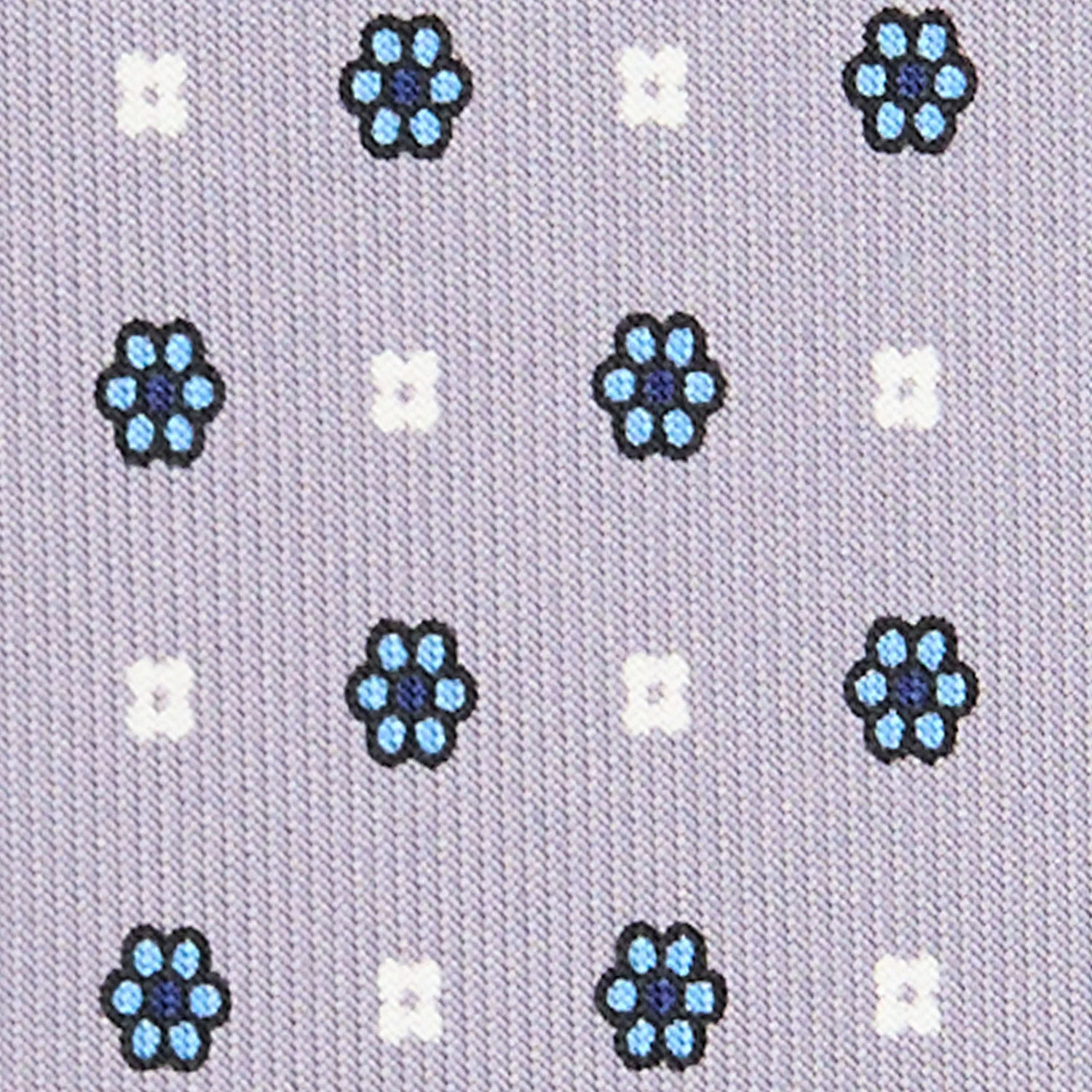 LIGHT GREY 5 FOLD SARTORIAL SILK TIE - Image 4