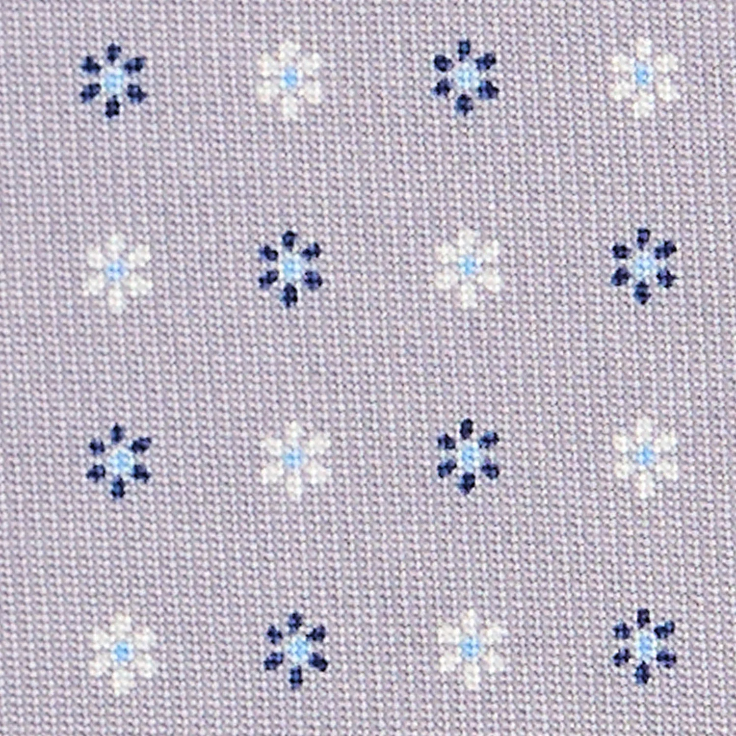 LIGHT GREY 9 FOLD SARTORIAL SILK TIE - Image 4
