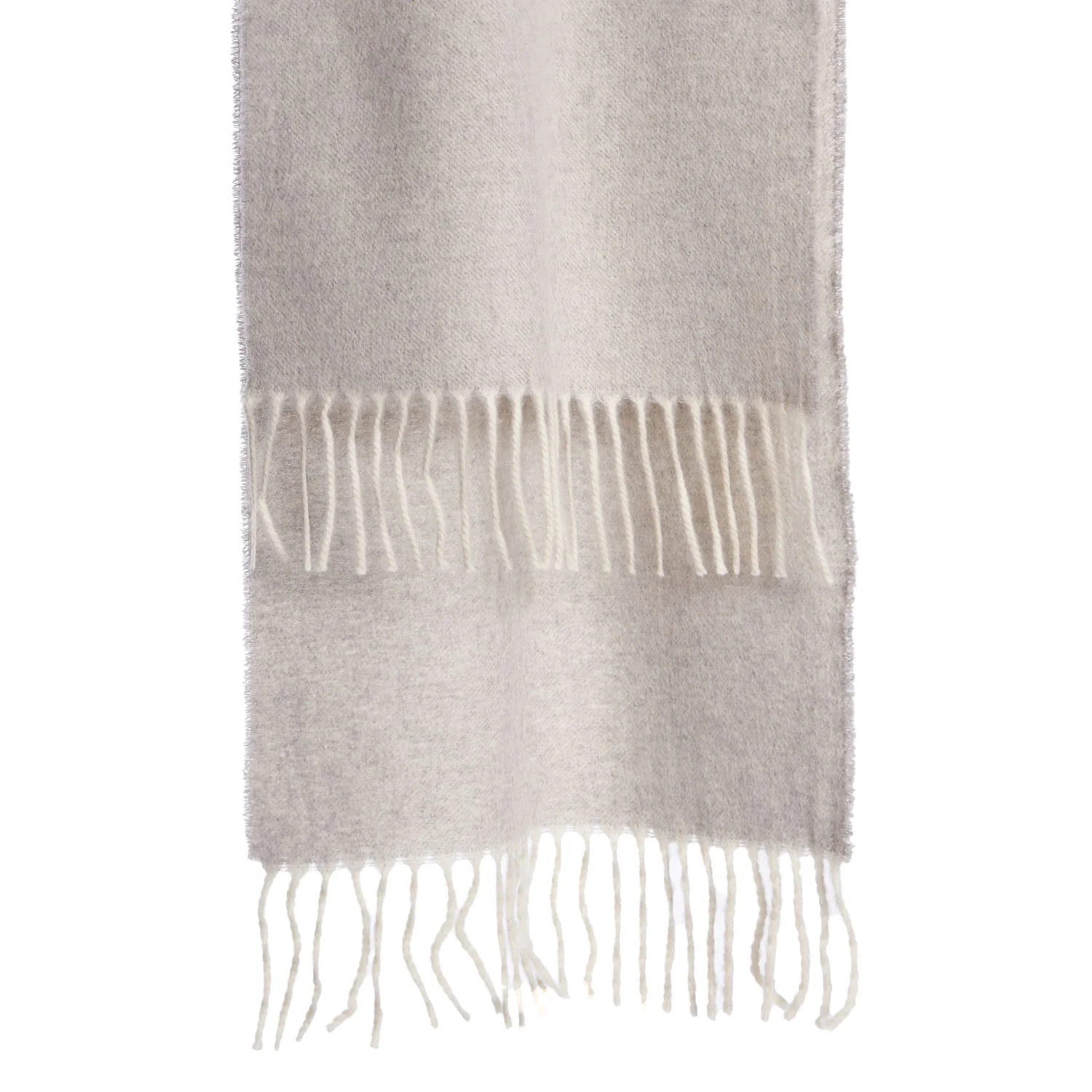 LIGHT GREY AND WHITE DOUBLE-FACE SCARF - Image 2