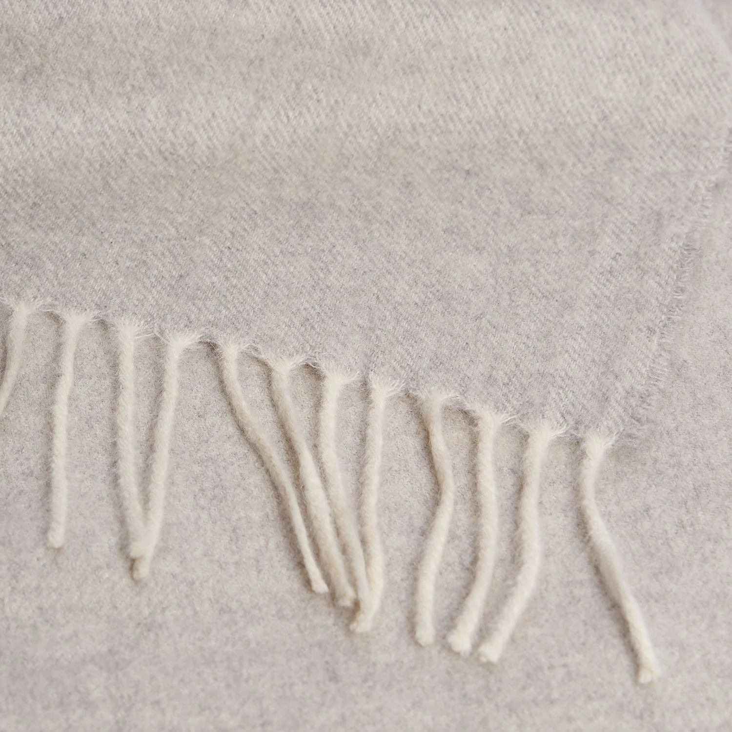 LIGHT GREY AND WHITE DOUBLE-FACE SCARF - Image 4