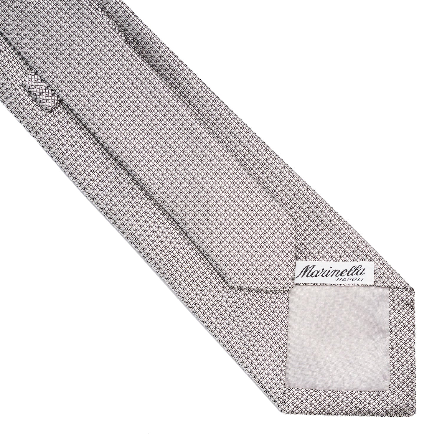 LIGHT GREY CEREMONIAL TIE - Image 4