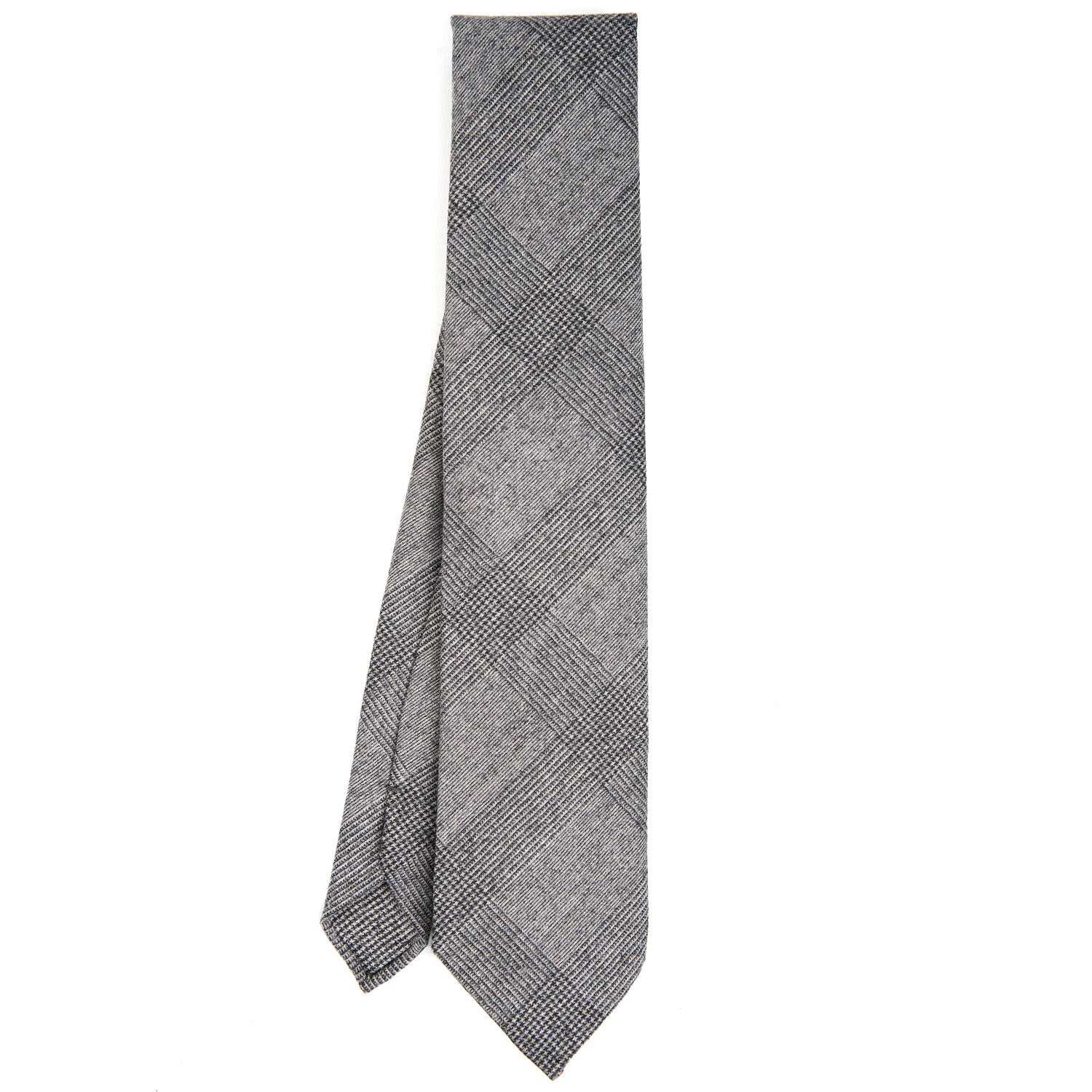 LIGHT GREY CLASSIC UNLINED WOOL TIE - Image 2