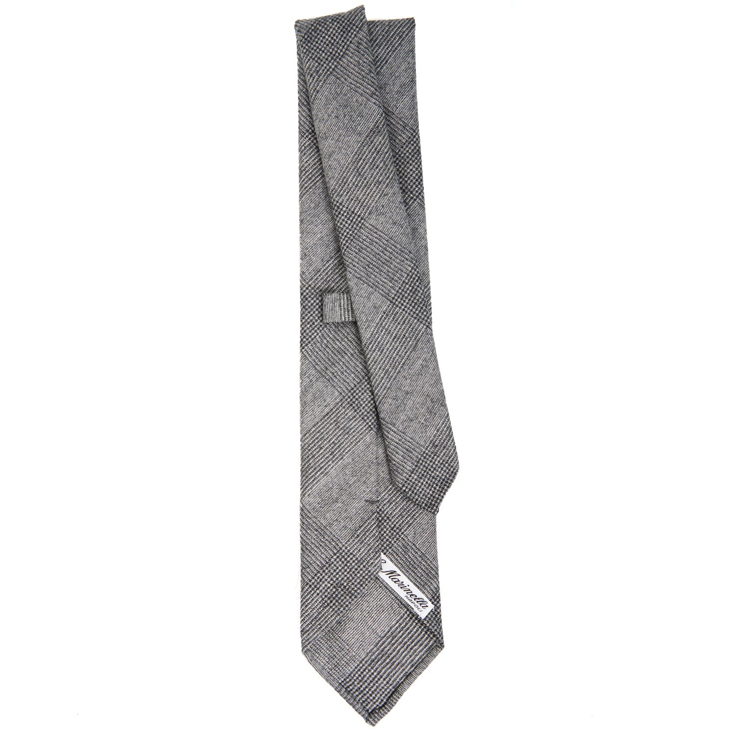 LIGHT GREY CLASSIC UNLINED WOOL TIE - Image 3