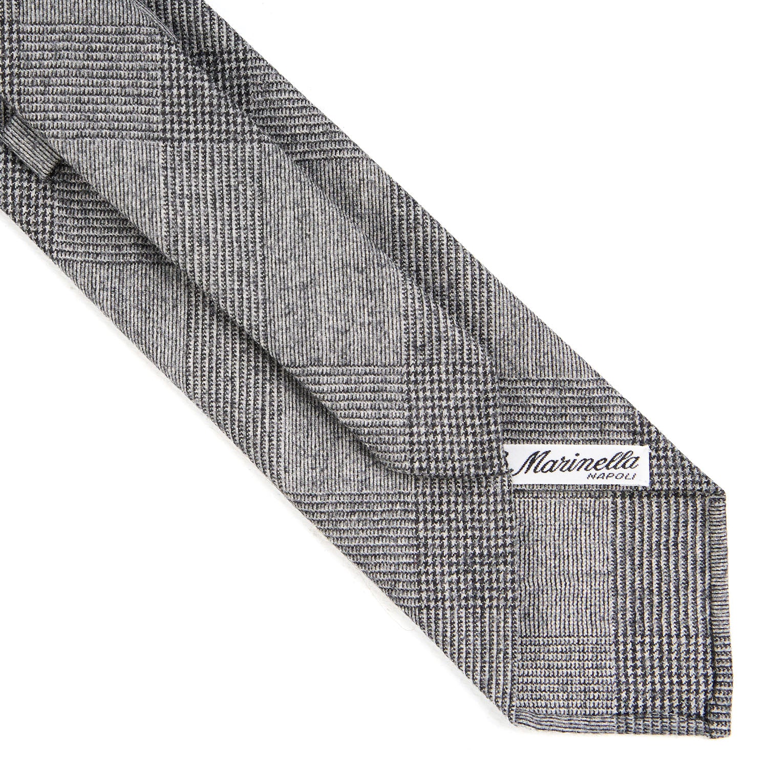 LIGHT GREY CLASSIC UNLINED WOOL TIE - Image 4