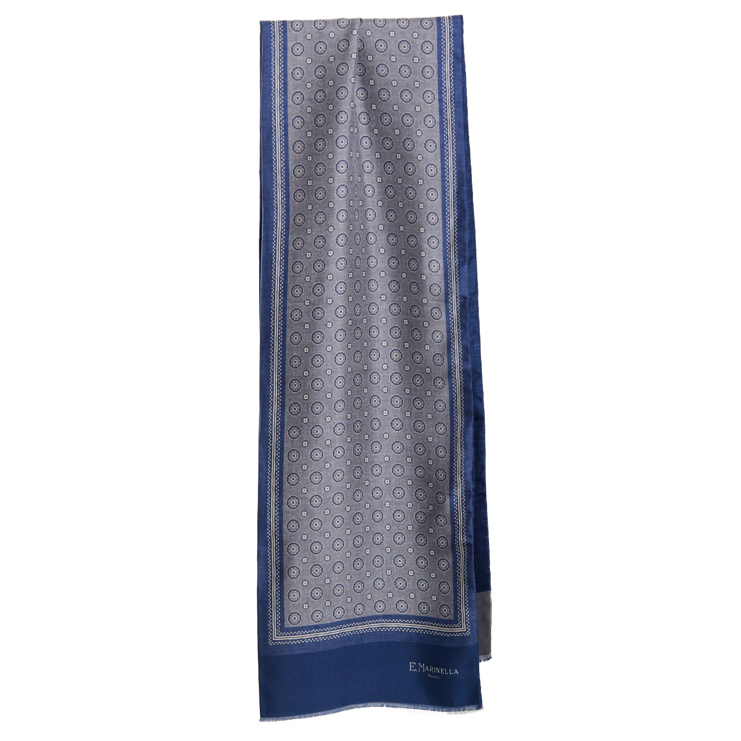 LIGHT GREY DOUBLE SILK SCARF