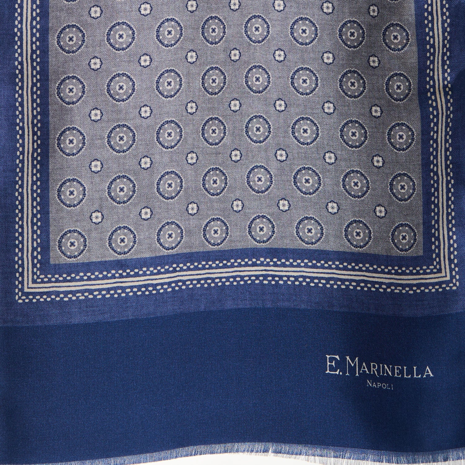LIGHT GREY DOUBLE SILK SCARF - Image 3