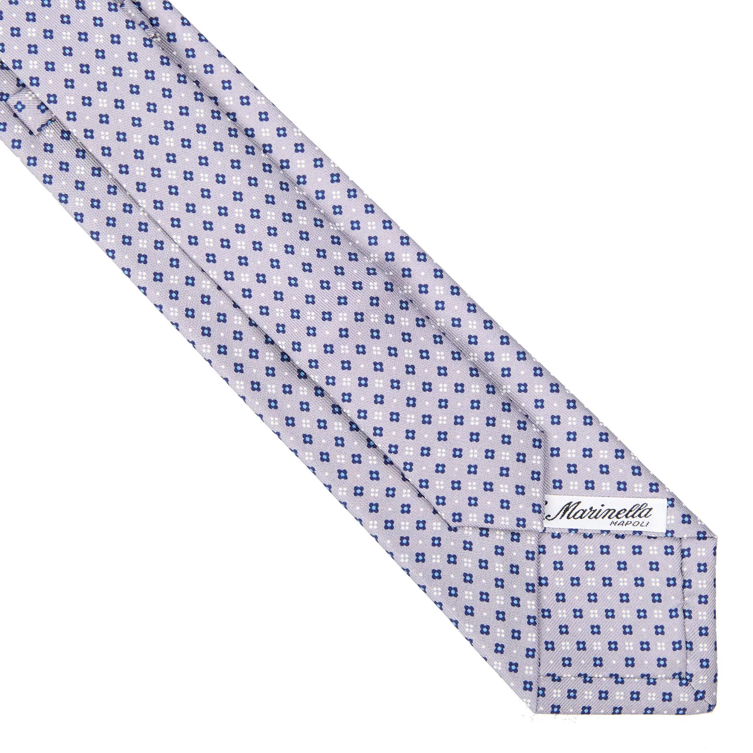 LIGHT GREY EXTRA LONG SARTORIAL SILK TIE - Image 4