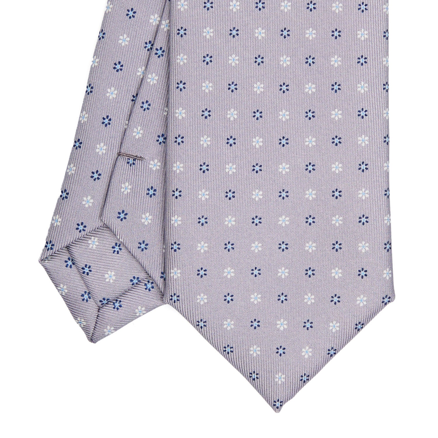 LIGHT GREY SARTORIAL 7 CM SILK TIE