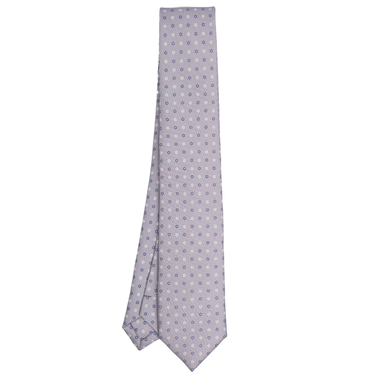 LIGHT GREY SARTORIAL 7 CM SILK TIE - Image 2