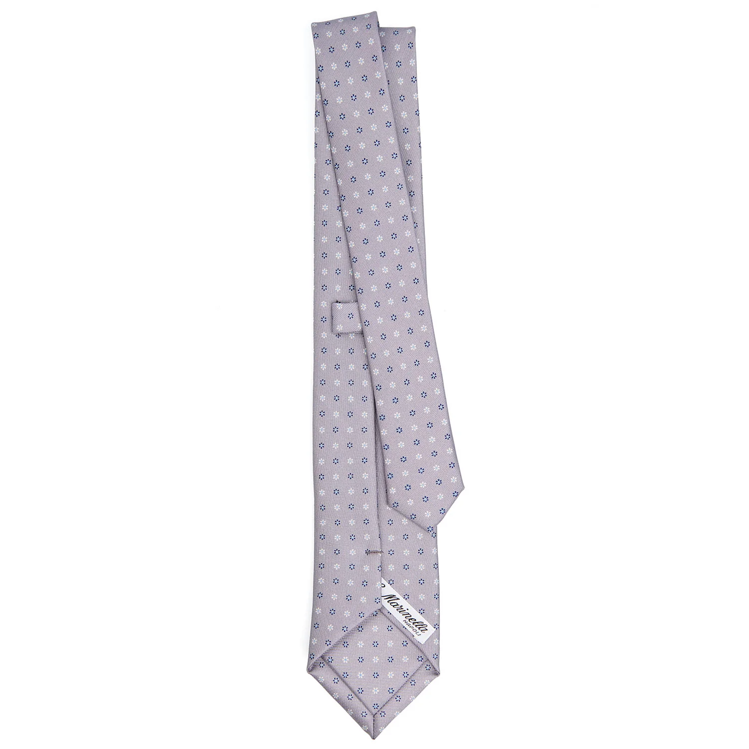 LIGHT GREY SARTORIAL 7 CM SILK TIE - Image 3