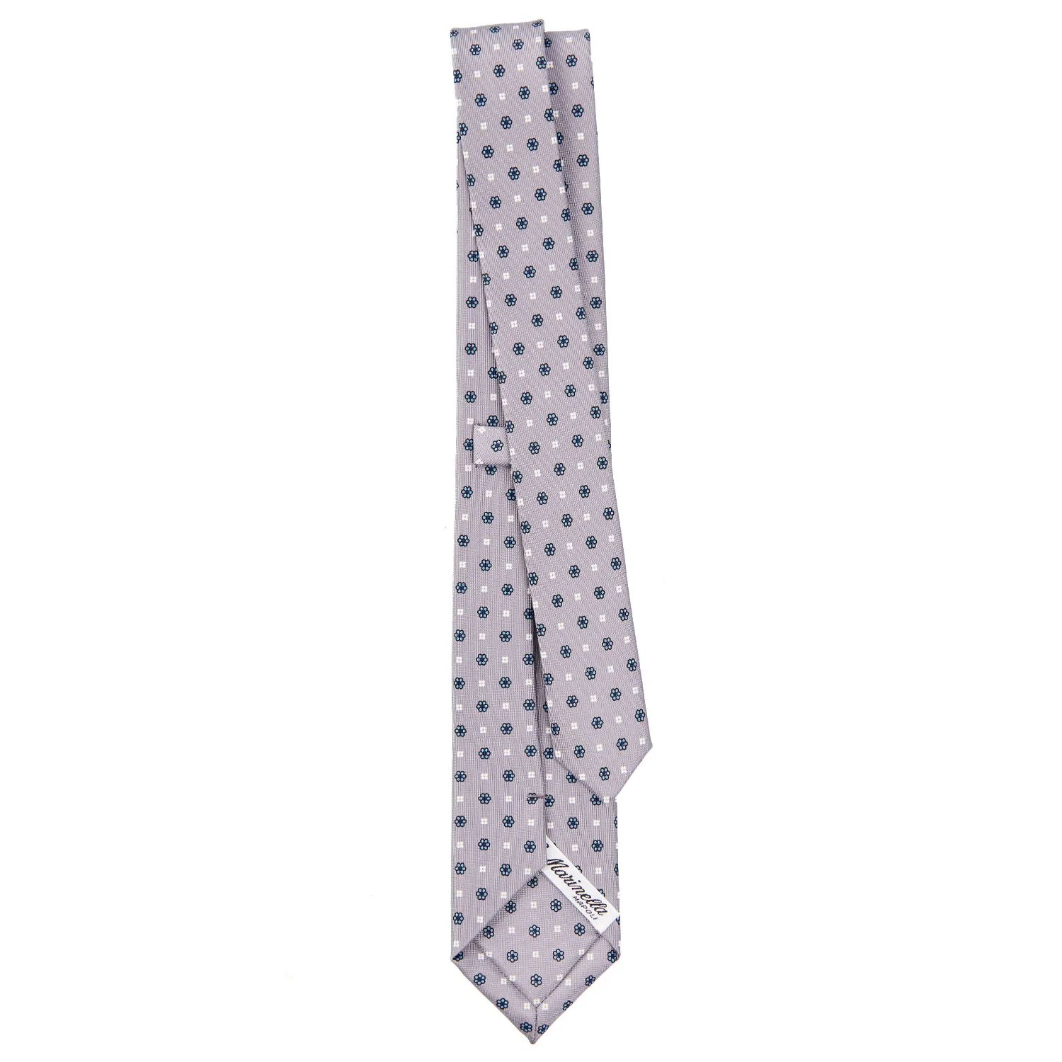 LIGHT GREY SARTORIAL 7 CM SILK TIE - Image 3