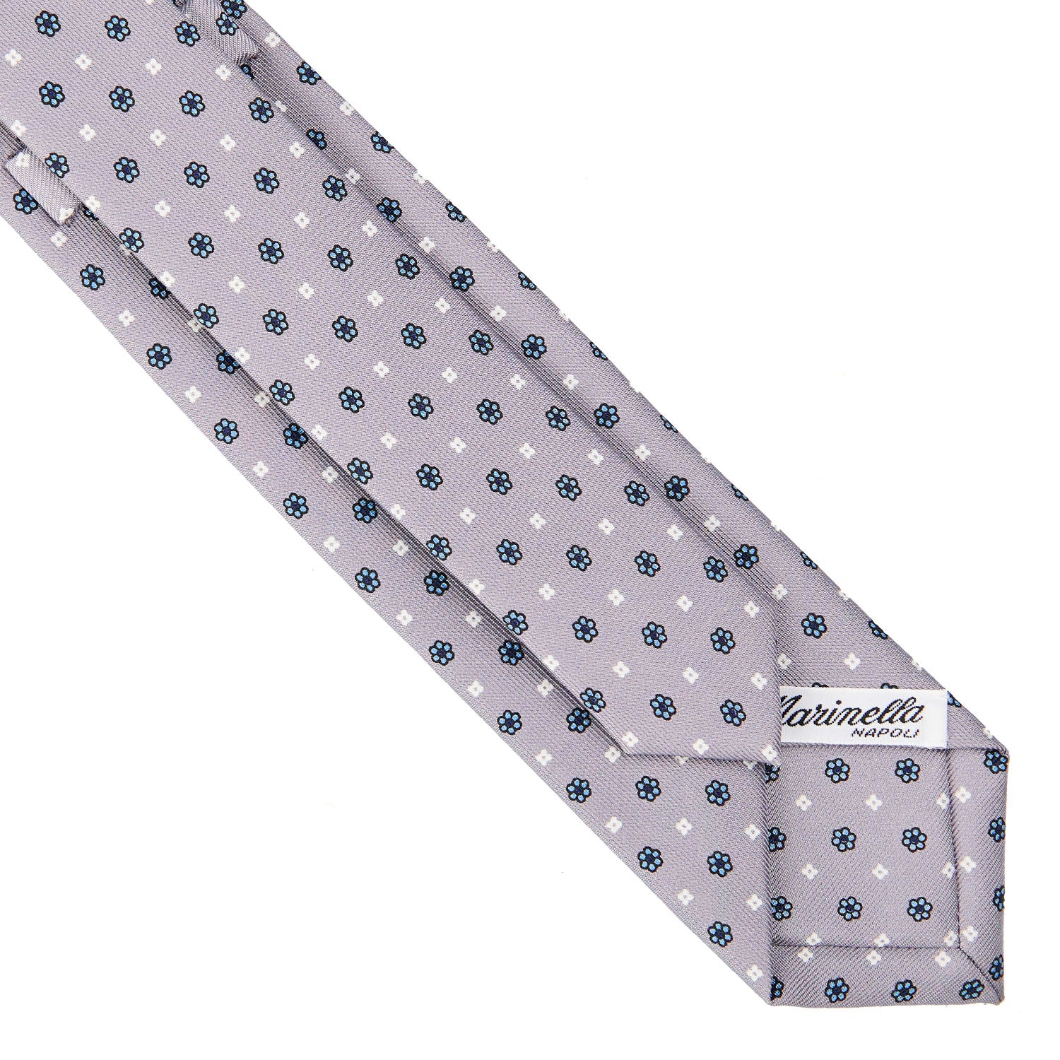 LIGHT GREY SARTORIAL 7 CM SILK TIE - Image 4