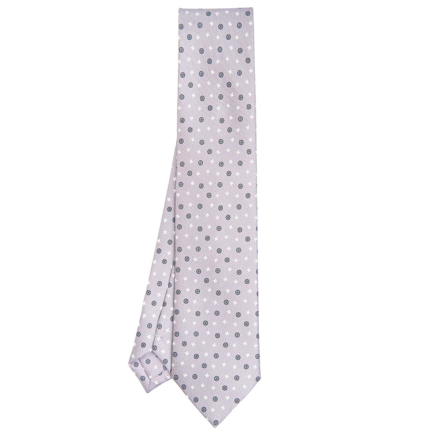 LIGHT GREY SARTORIAL CLASSIC SILK TIE - Image 2