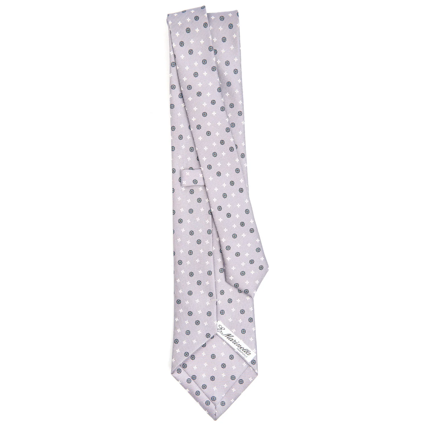 LIGHT GREY SARTORIAL CLASSIC SILK TIE - Image 3