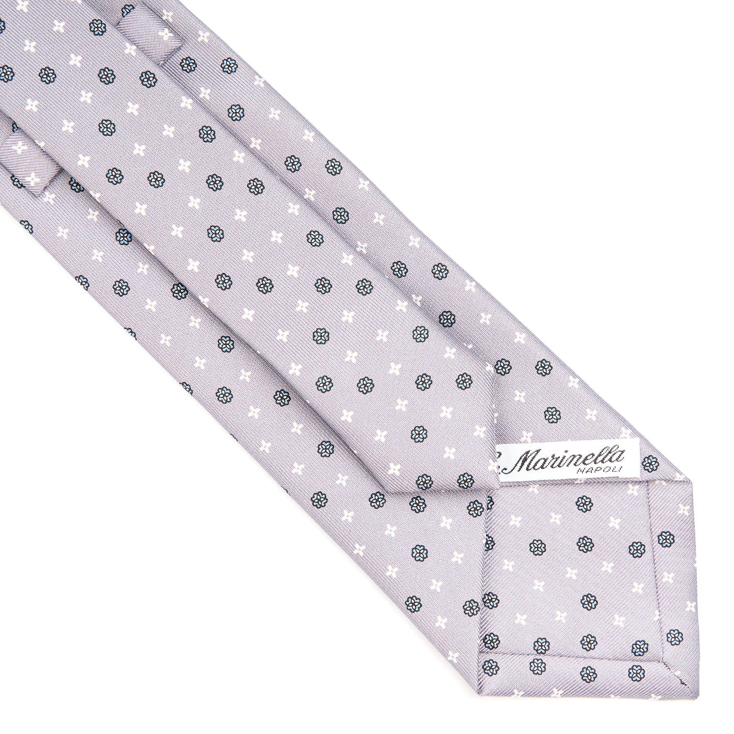 LIGHT GREY SARTORIAL CLASSIC SILK TIE - Image 4