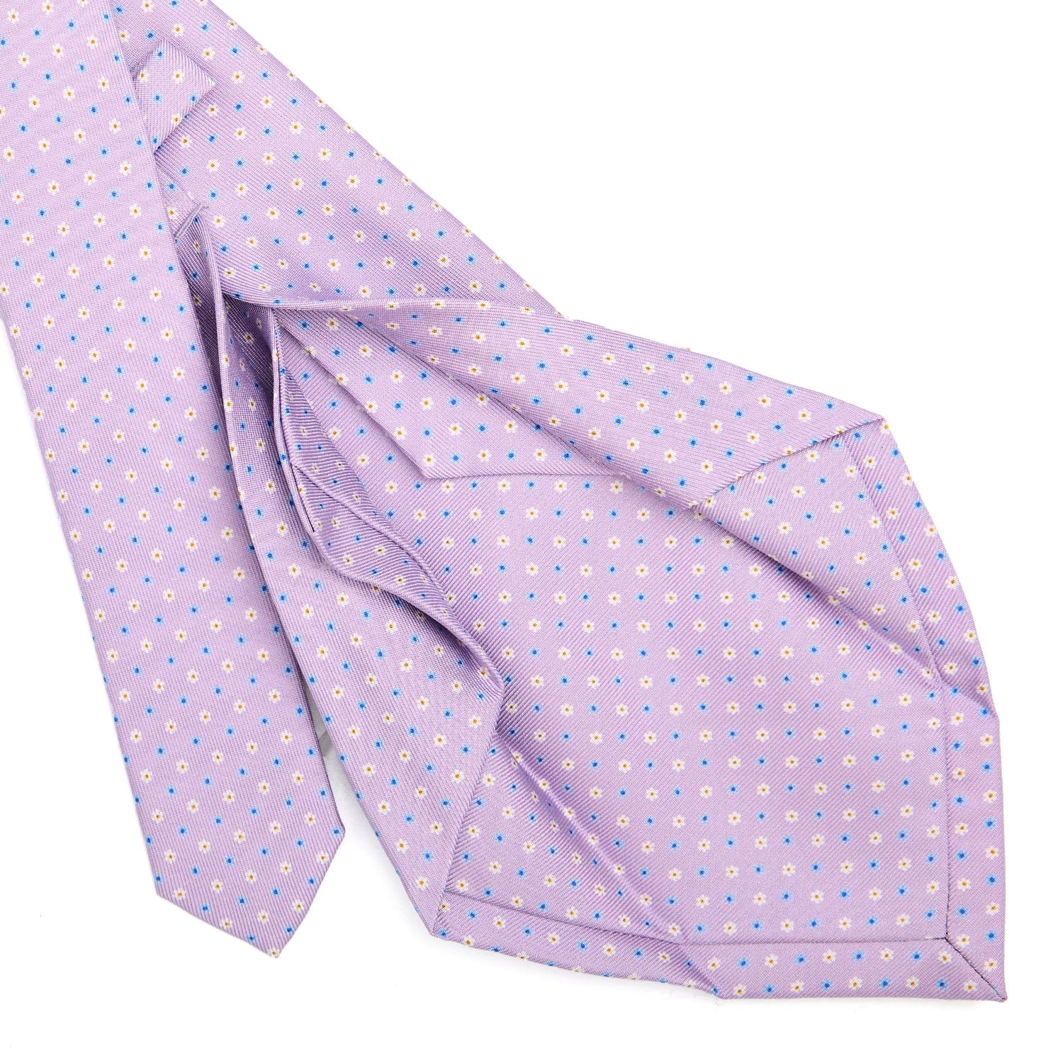 LILAC 5 FOLD SARTORIAL SILK TIE