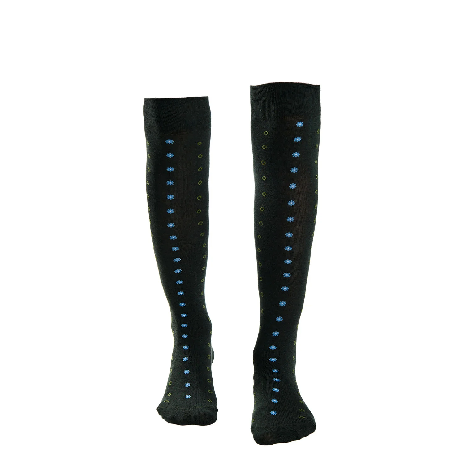 LONG DARK GREEN COTTON SOCKS