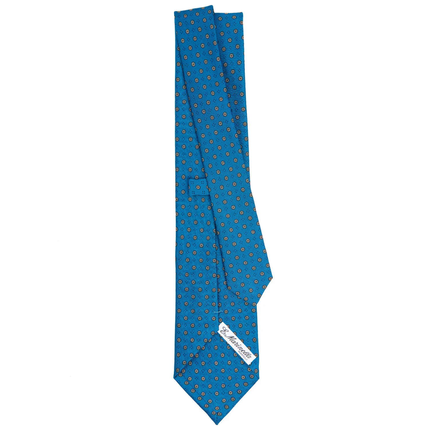 MID BLUE CLASSIC SILK TIE - Image 3